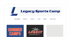 Desktop Screenshot of legacysportscamp.com