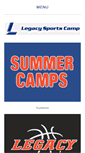 Mobile Screenshot of legacysportscamp.com